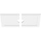 Ekena Millwork Rectangle Architectural Grade PVC Ceiling Medallion, 26"W x 13"H x 3"ID x 9"C x 1"P, Two-Piece CMP26X13RE2-03000 - alternate 3